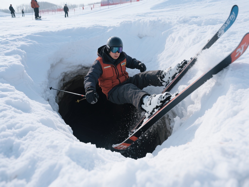 滑雪爱好者李先生在某知名滑雪场滑行时，不